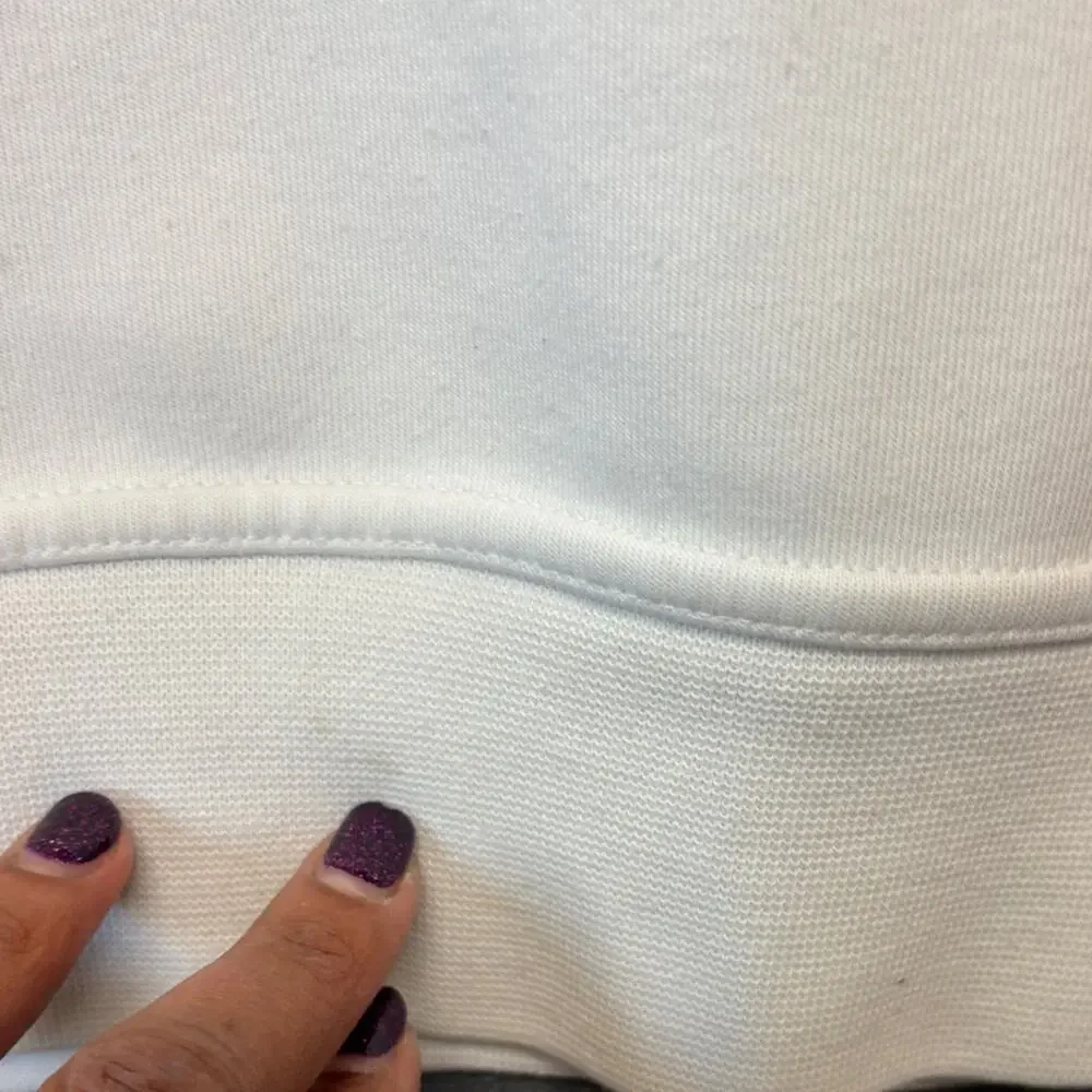 Polo Ralph Lauren White Embroidered Hoodie Large Classic Logo Preppy Streetwear